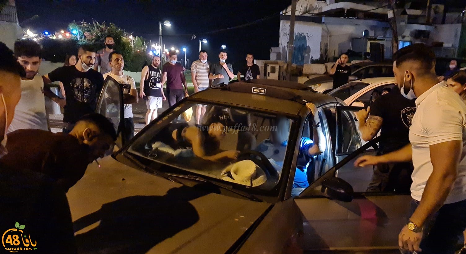 فيديو: حادث طرق ذاتي بيافا يُسفر عن اصابة سائق وأضرار في الممتلكات